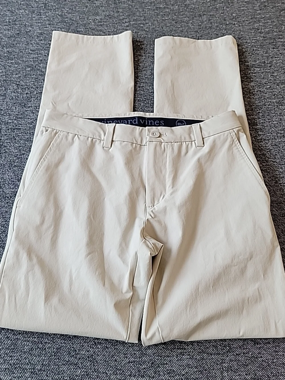 Vineyard Vines On-The-Go Pants Men's 28x32‎ Cream OTG Stretch Chino Performance